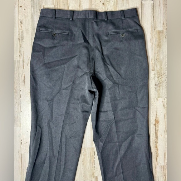Brooks Brothers Dress Pants Gray Wool Pleated 34x32 - Picture 9 of 10